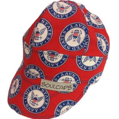 US Navy Red Welding Hat