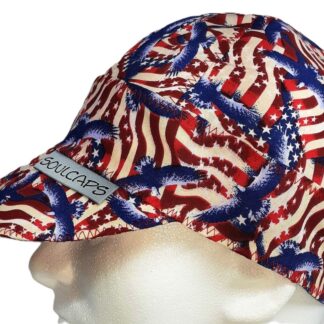 Eagles Among Flags Welding Hat