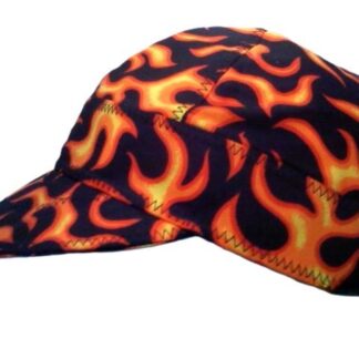 On Fire Orange Flames Welding Hat
