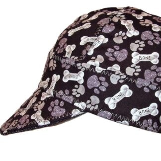 Bones and Paw Prints Welding Hat