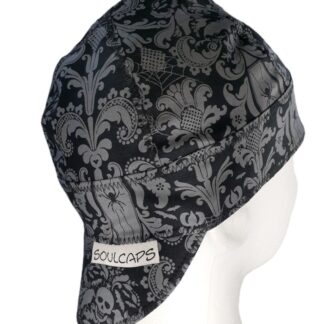 Halloween Damask Welding Hat