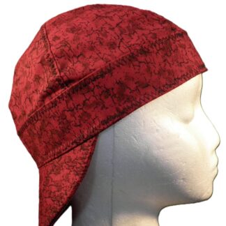 Red Crackle Welding Hat