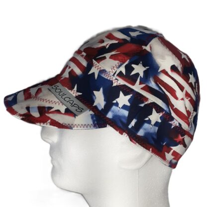 Patriotic Flags Stars Abstract Welding Hat - Image 2