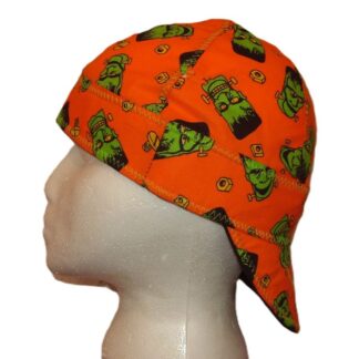 Halloween Frankenstein Orange Welding Hat
