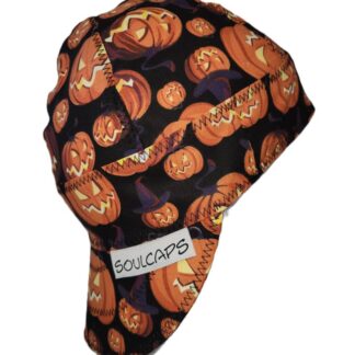 Halloween Pumpkin Lights Orange Welding Hat