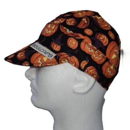 Halloween Pumpkin Lights Orange Welding Hat - Image 2